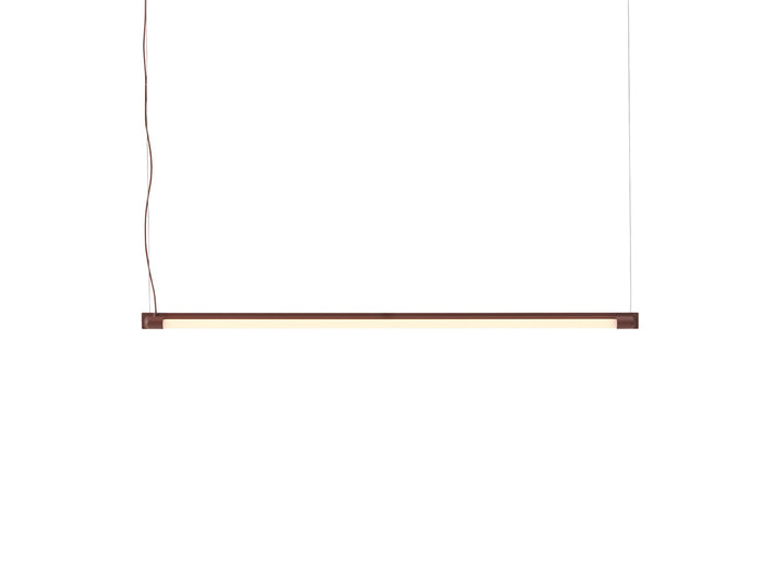 Fine Suspension Lamp by Muuto - Length: 90 cm / Deep Red Aluminium