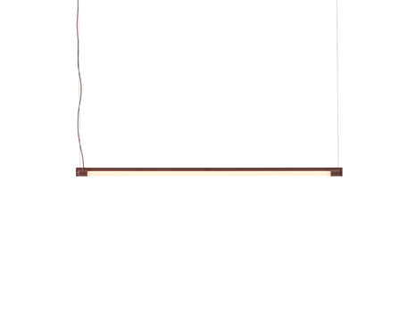 Fine Suspension Lamp by Muuto - Length: 90 cm / Deep Red Aluminium