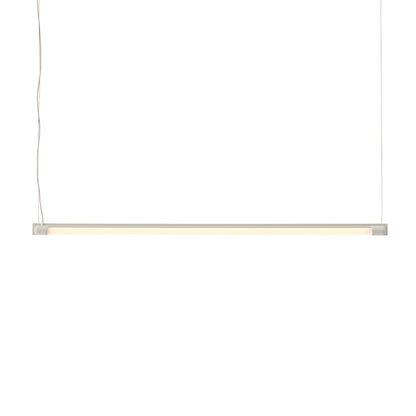 Fine Suspension Lamp by Muuto - Length: 90 cm / Grey Aluminium