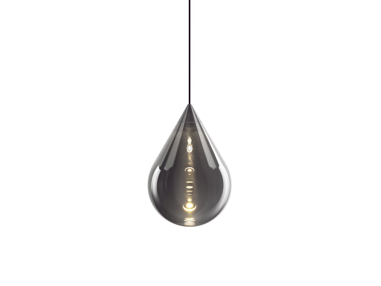 Flare Bead Silver LED Pendant Light by Tom Dixon