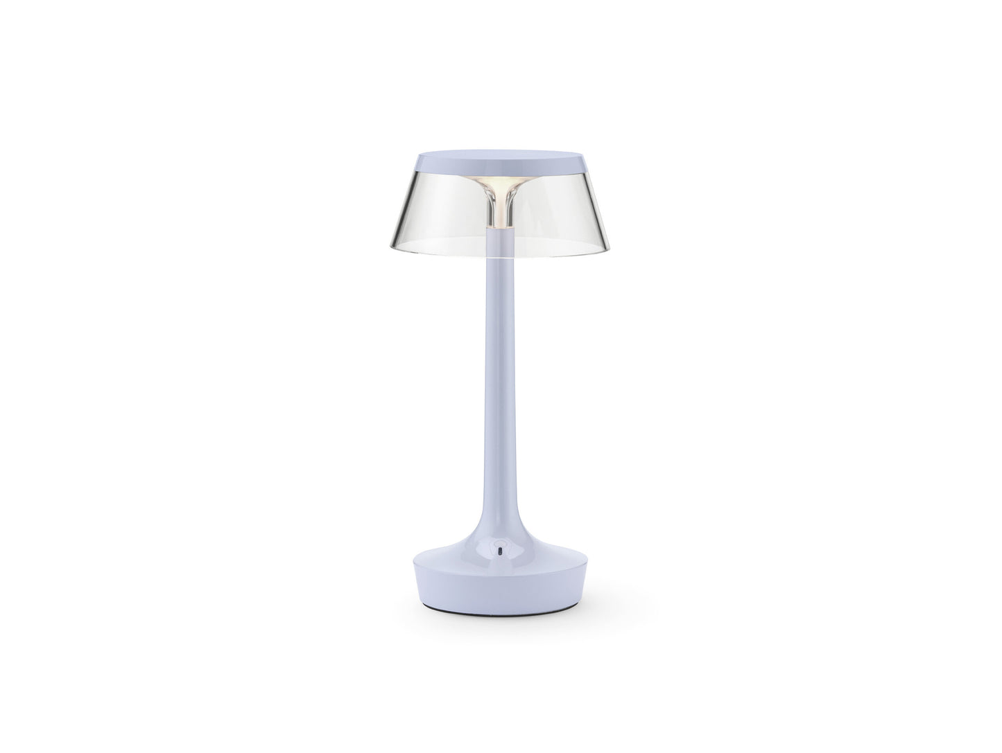 Bon Jour Unplugged Portable Lamp by Flos - Fade Blue / Transparent Crown