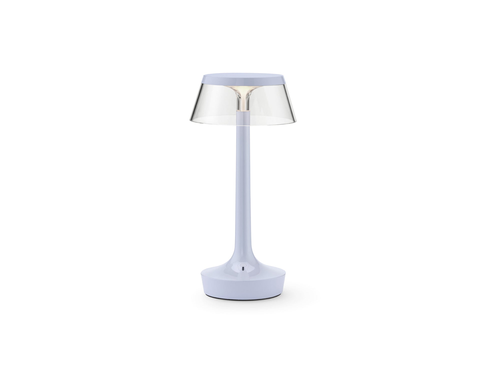 Bon Jour Unplugged Portable Lamp by Flos - Fade Blue / Transparent Crown