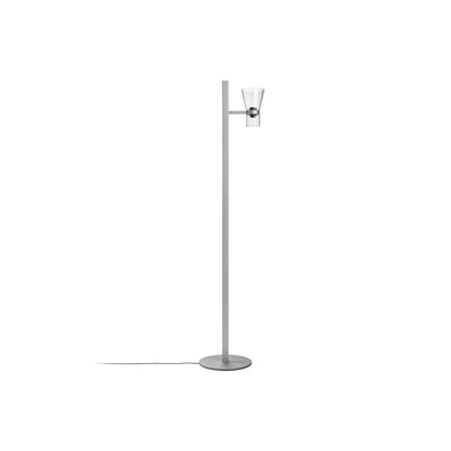 Nocturne Floor 1 Lamp by Flos - Cone / Silver