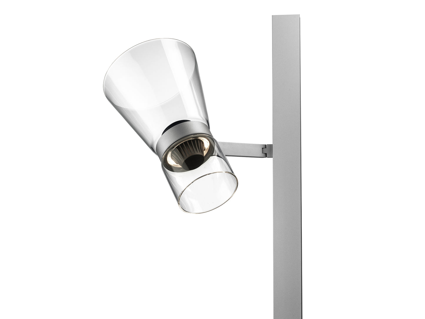 Nocturne Floor 1 Lamp by Flos - Cone / Silver