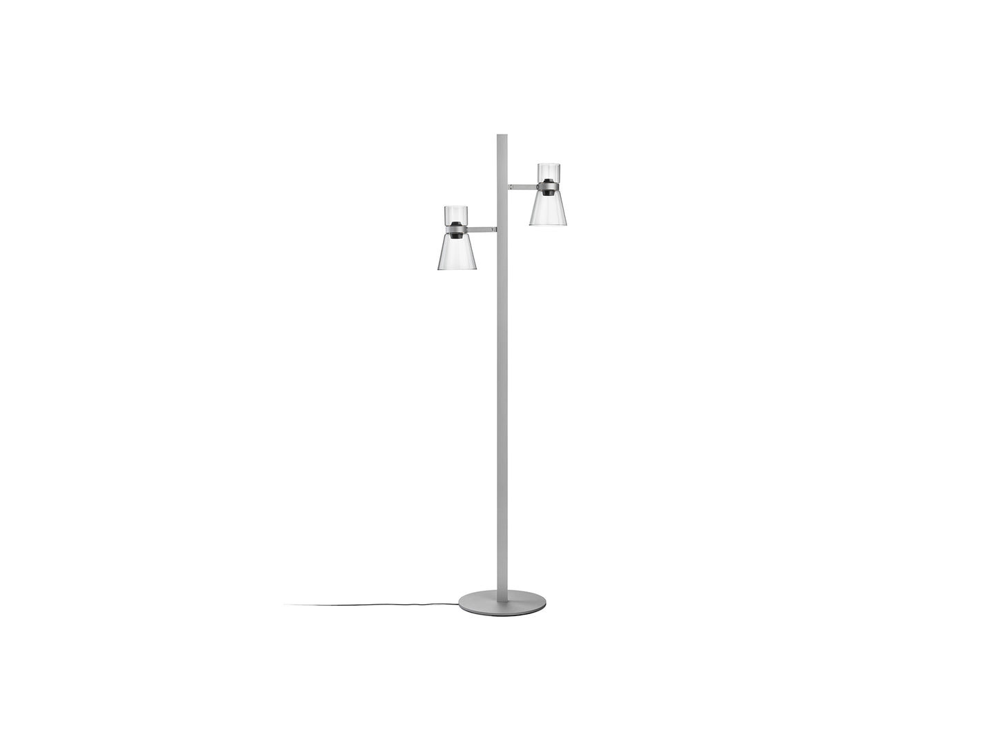 Nocturne Floor 2 Lamp by Flos - Cone / Silver