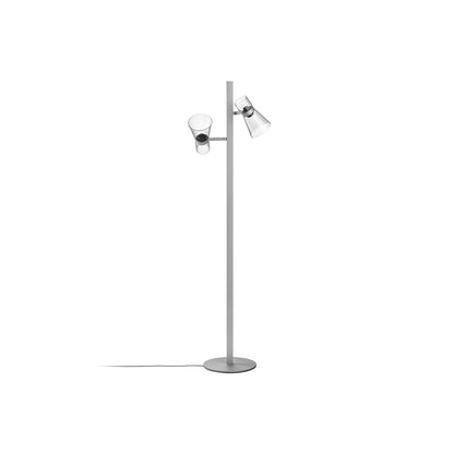 Nocturne Floor 2 Lamp by Flos - Cone / Silver
