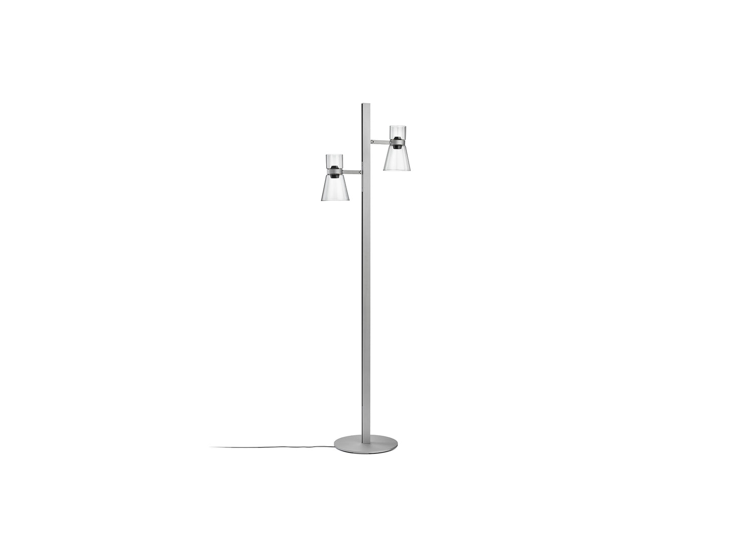 Nocturne Floor 2 Lamp by Flos - Cone / Silver