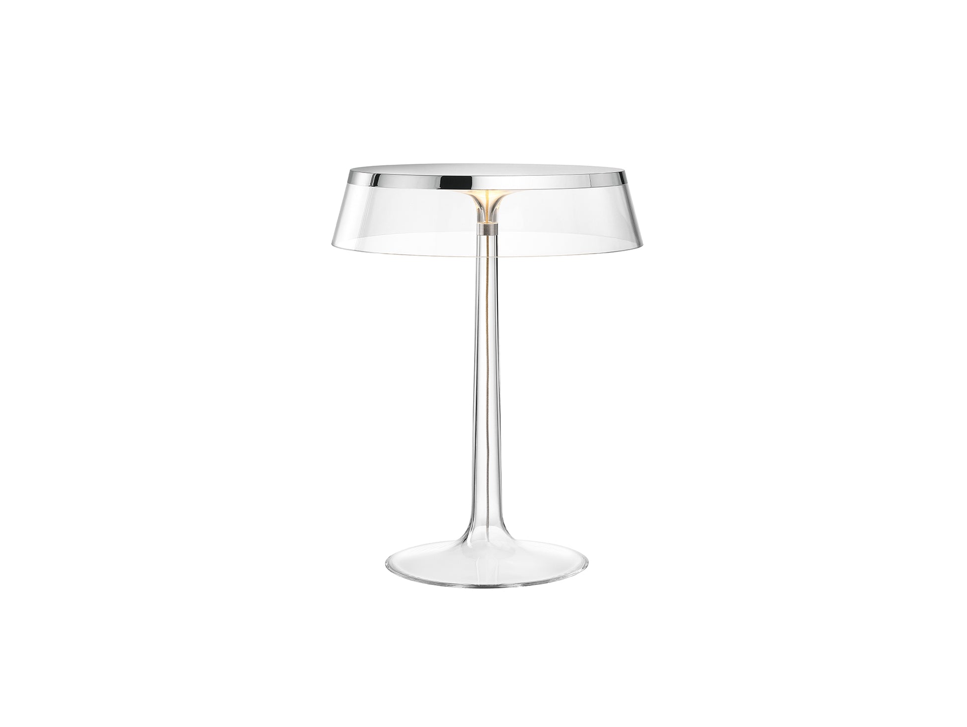 Bon Jour Table Lamp by Flos - Transparent / Chrome