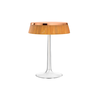 Bon Jour Table Lamp by Flos - Rattan / Copper