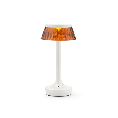 Bon Jour Unplugged Portable Lamp by Flos - White / Amber Crown