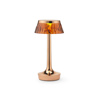 Bon Jour Unplugged Portable Lamp by Flos - Copper / Amber Crown