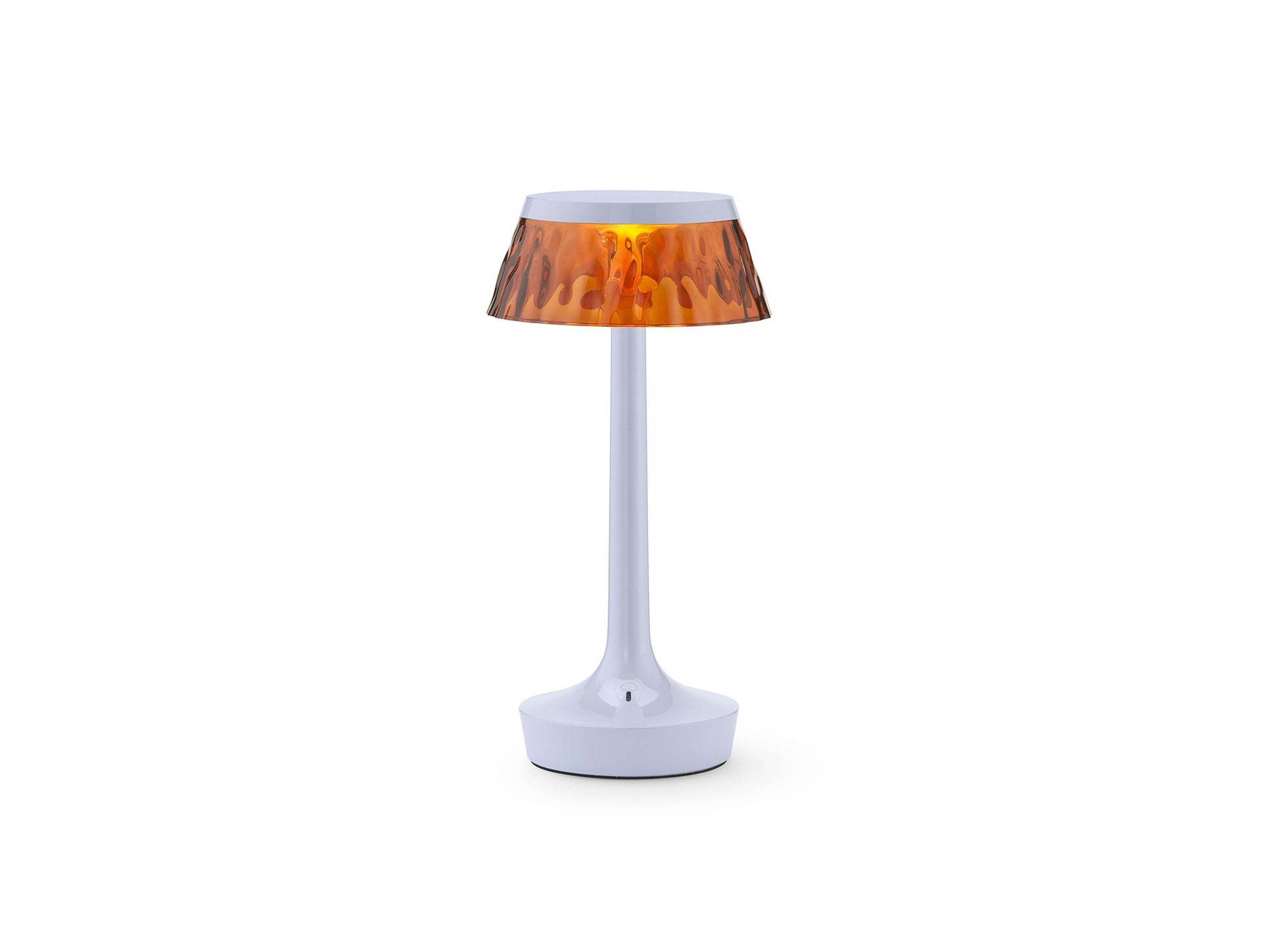 Bon Jour Unplugged Portable Lamp by Flos - Fade Blue / Amber Crown
