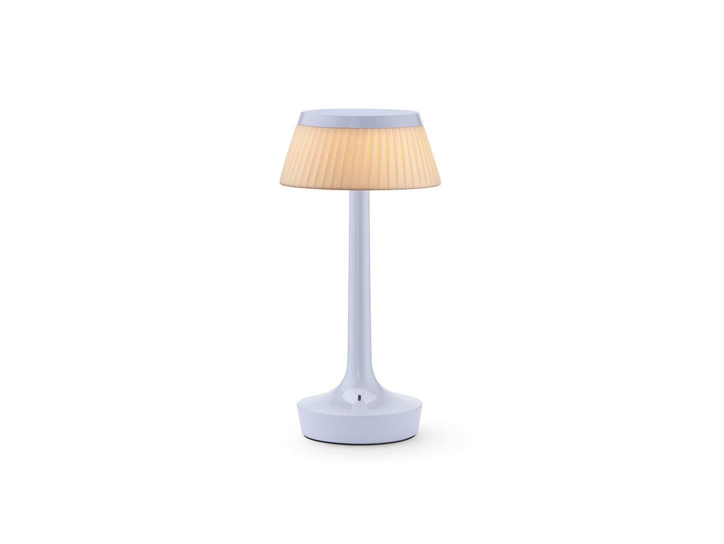Bon Jour Unplugged Portable Lamp by Flos - Fade Blue / Fabric Crown