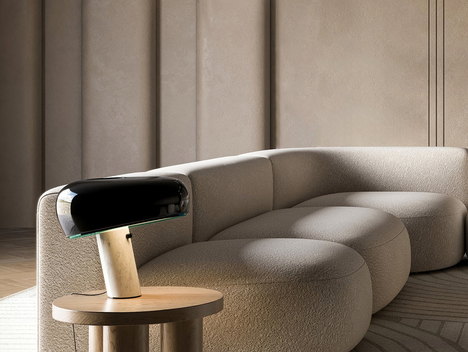 Snoopy Table Lamp by Flos - Black