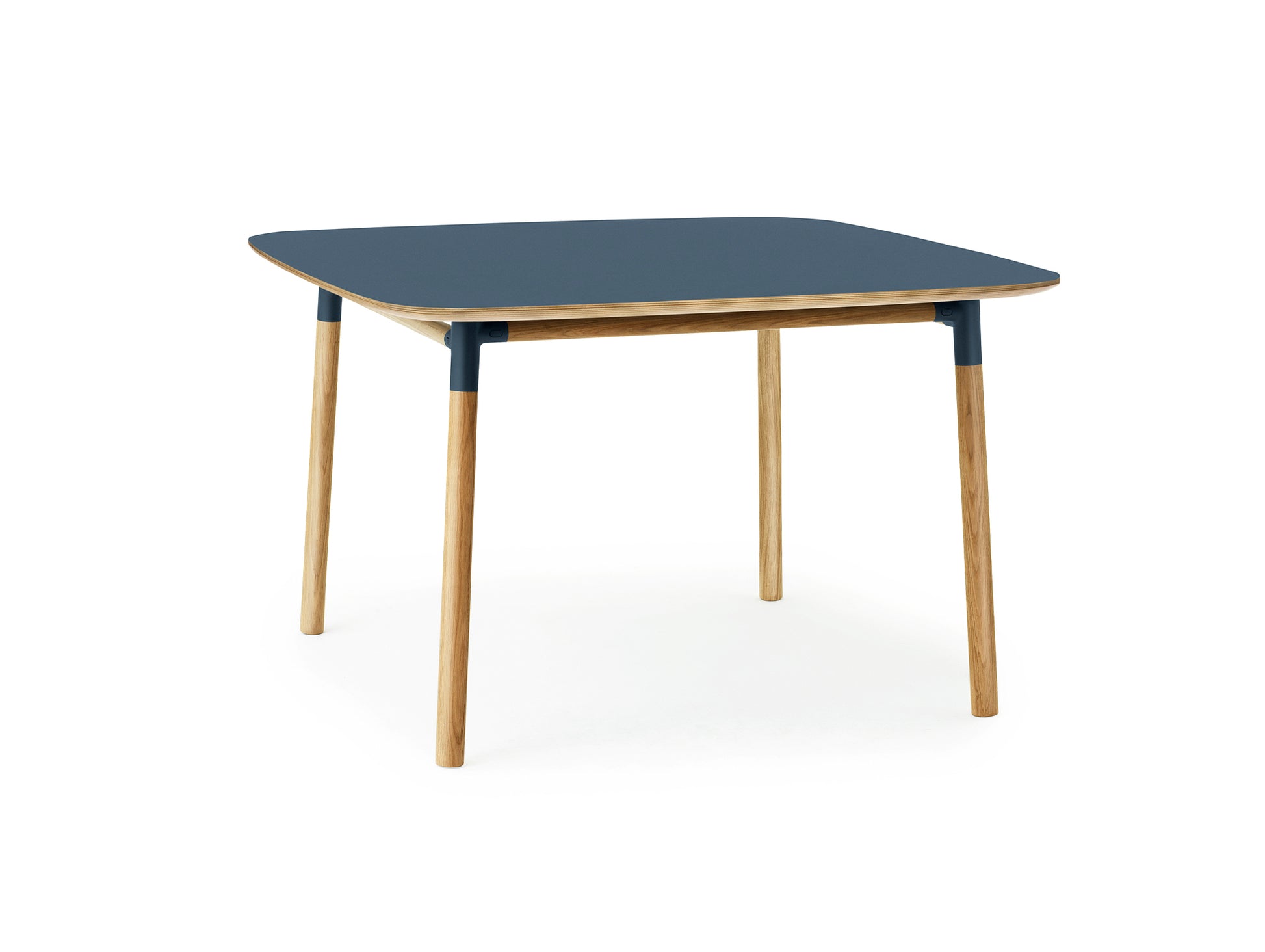 Form Table by Normann Copenhagen - 120x120 cm / Blue Linoleum Tabletop