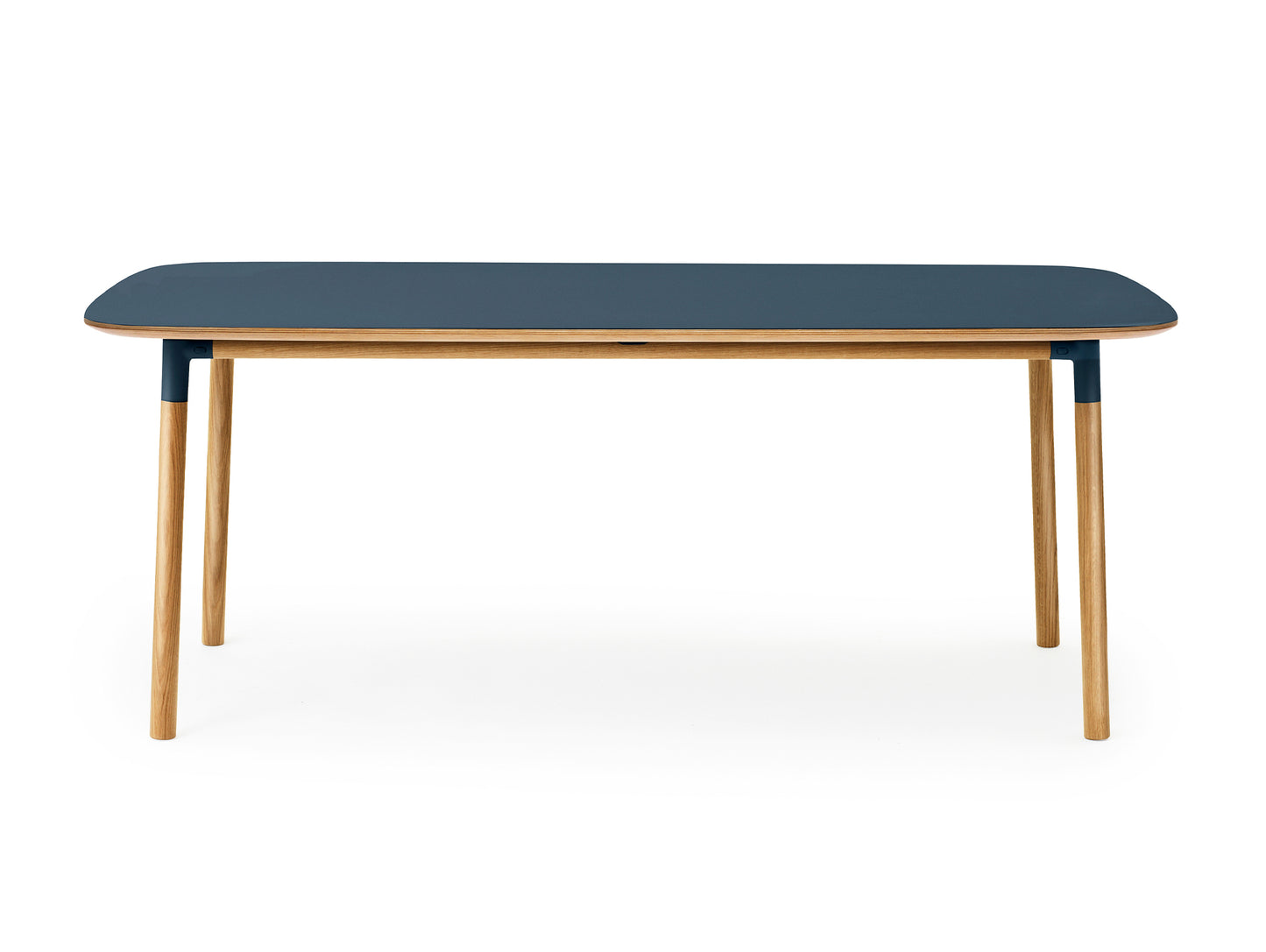 Form Table by Normann Copenhagen - 95x200 cm / Blue Linoleum Tabletop