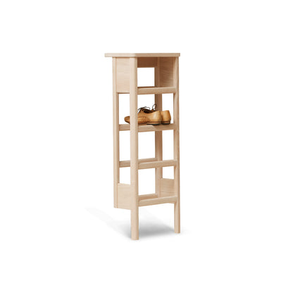 A Line Shoe Rack by Form and Refine - White Oiled Oak