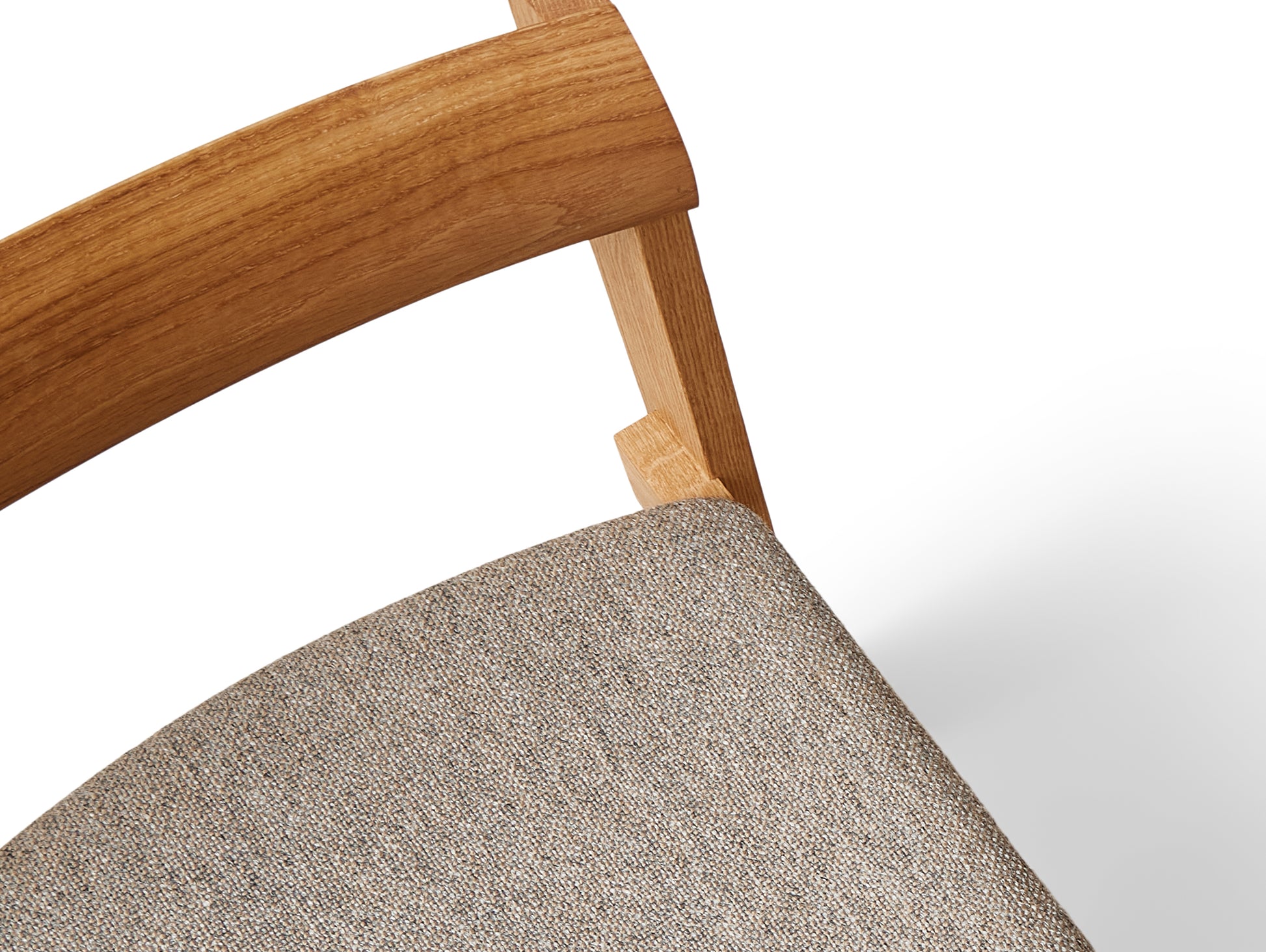 Blueprint Chair Upholstered by Form & Refine - Frame: Oiled Oak / Seat: Hallingdal 65 227