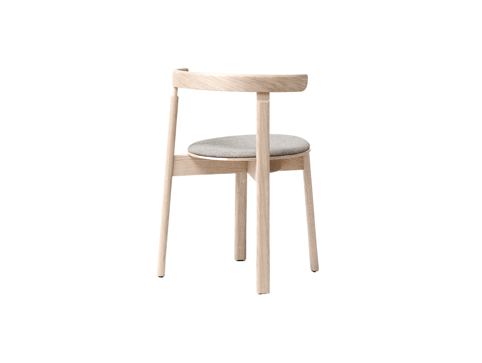 Lunar Chair Upholstered by Form & Refine - White Oiled Oak