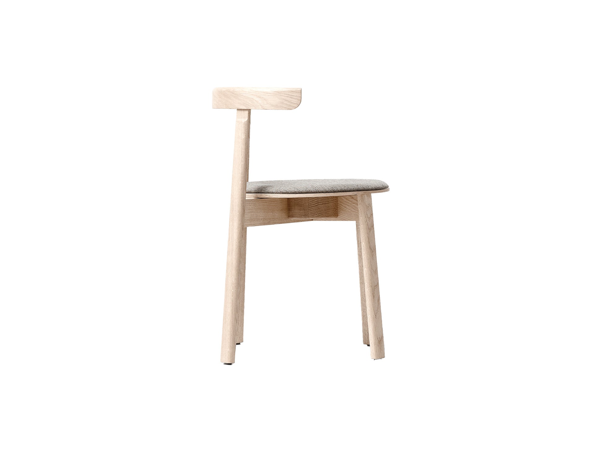 Lunar Chair Upholstered by Form & Refine - White Oiled Oak