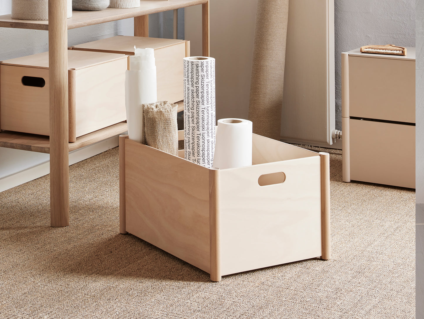 Pillar Storage Box by Form and Refine - Medium / Beech