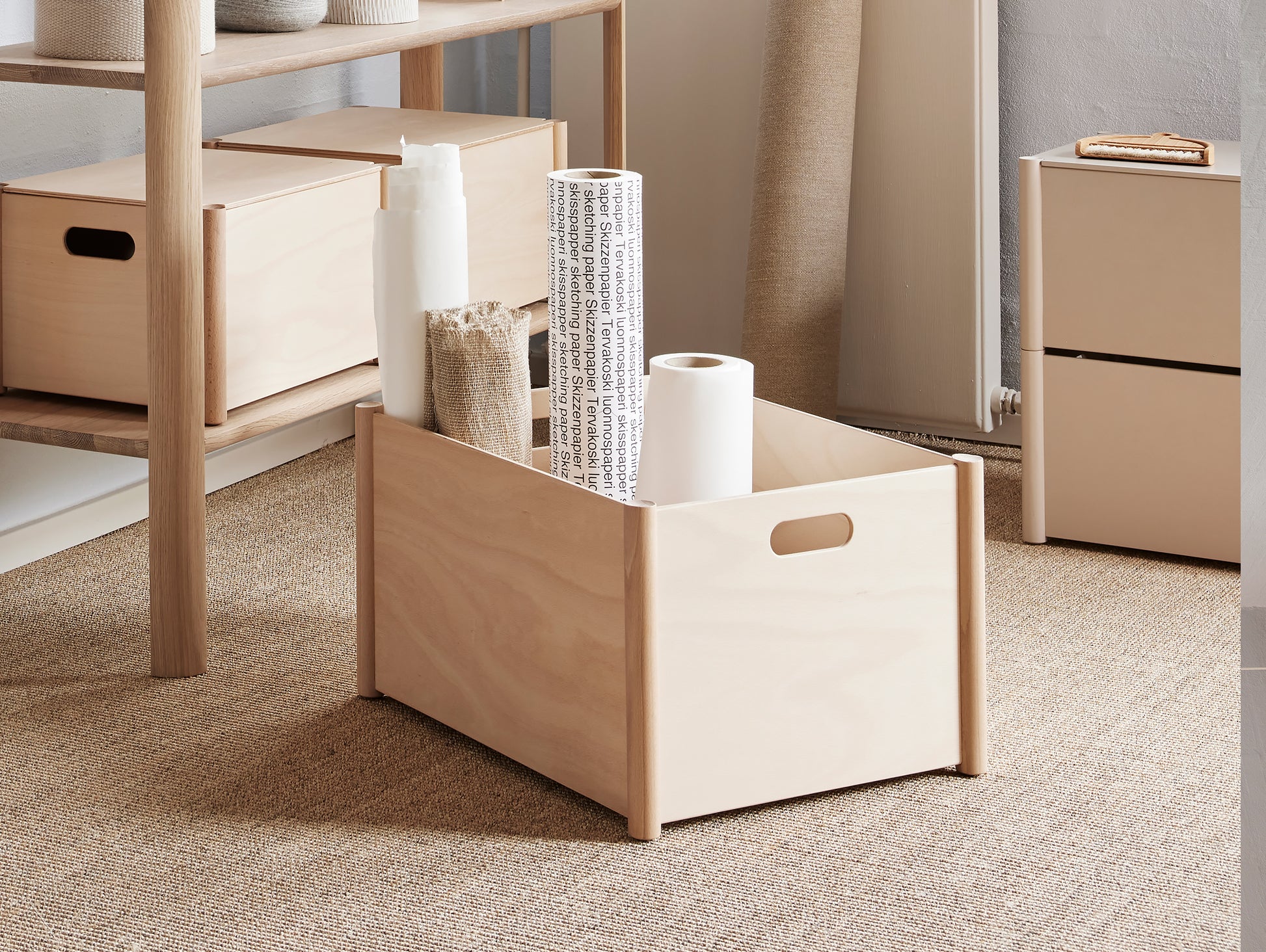 Pillar Storage Box by Form and Refine - Medium / Beech