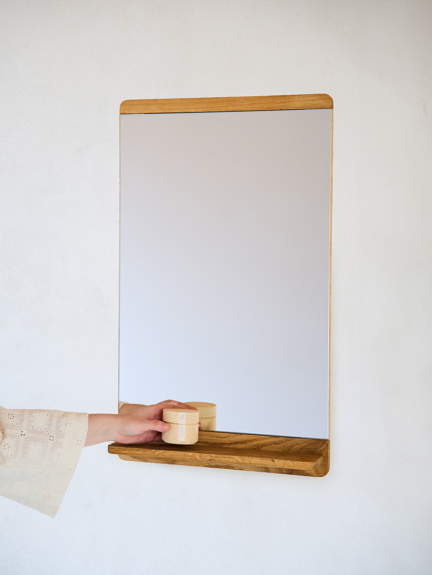 Rim Wall Mirror - Oiled Oak