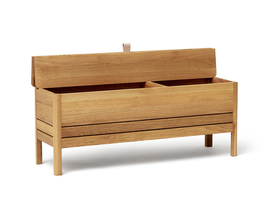 Form and Refine - A Line Storage Bench - Oiled Oak