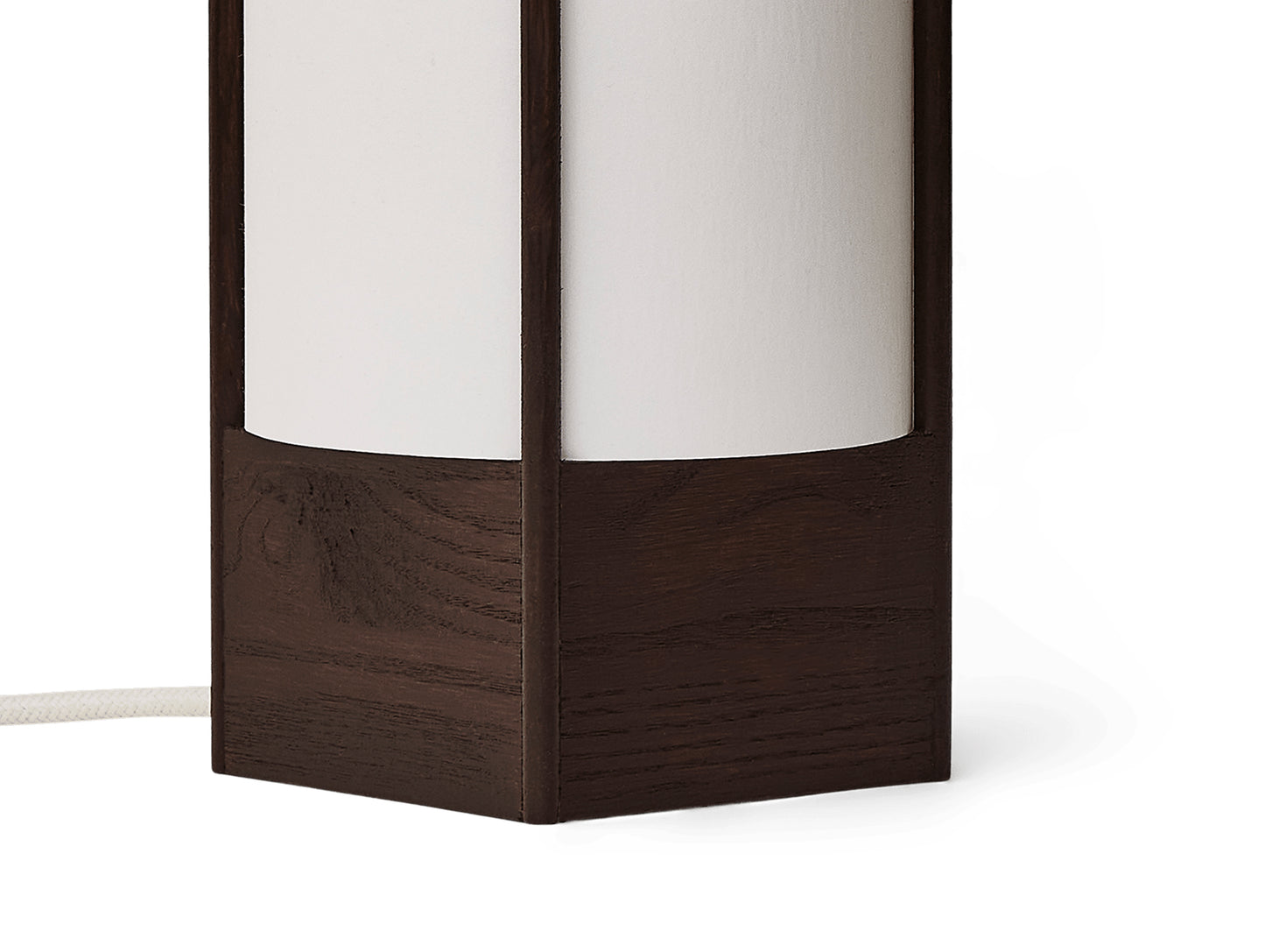 Andon Table Lamp by Form & Refine - Dark Brown Lacquered Ash
