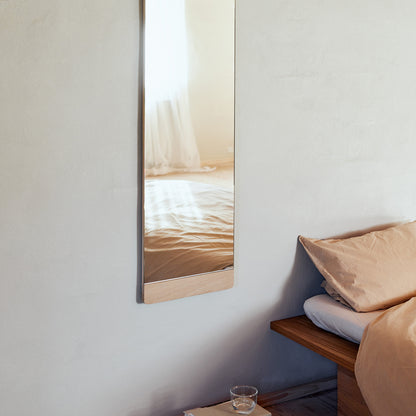 Rim Wall Mirror by Form & Refine - 35x 110 cm / White Oiled Oak