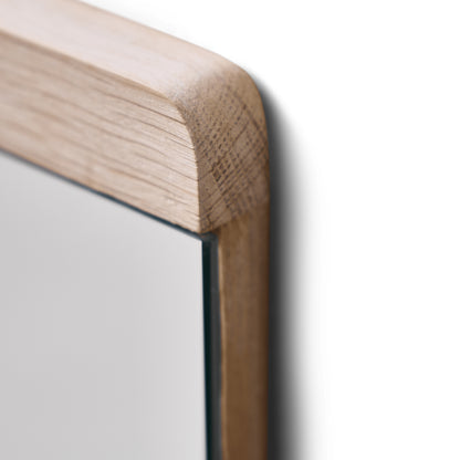 Rim Wall Mirror by Form & Refine - 35x 110 cm / White Oiled Oak