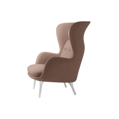Ro Lounge Chair - Single Upholstery by Fritz Hansen - JH1 / Christianshavn Light Red 1130