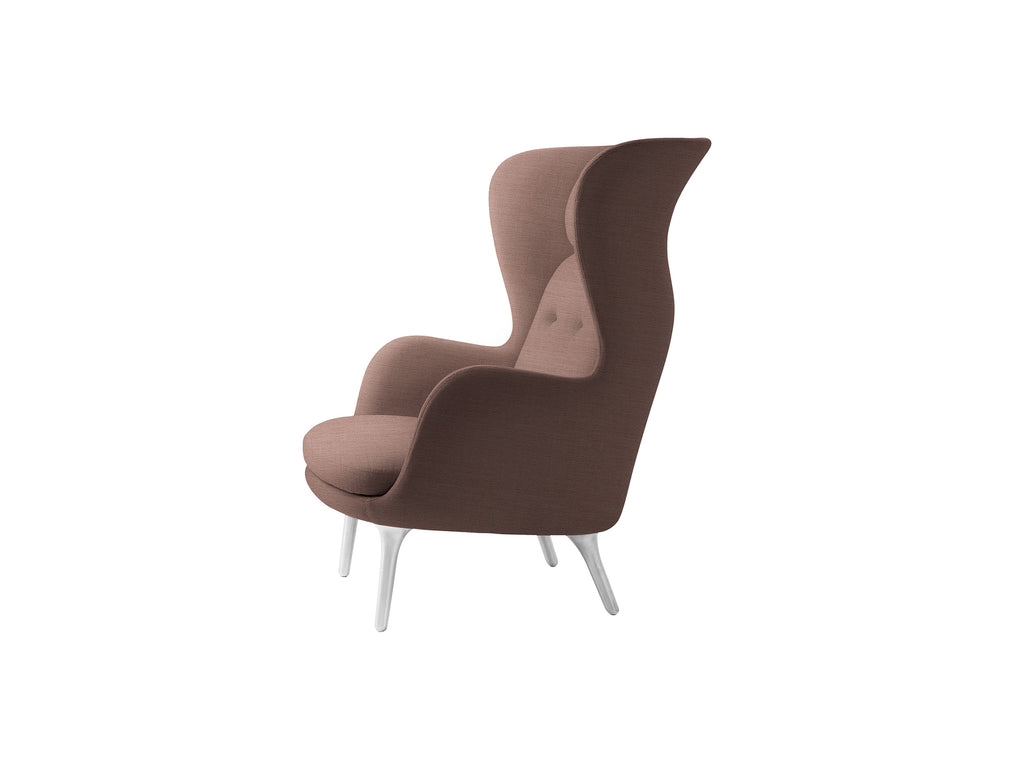 Ro Lounge Chair - Single Upholstery by Fritz Hansen - JH 1 / Christianshavn Orange Red 1131