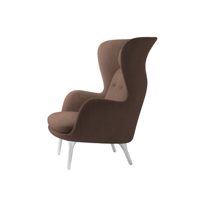 Ro Lounge Chair - Single Upholstery by Fritz Hansen - JH1 / Christianshavn Beige Orange 1132