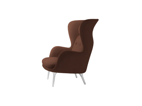 Ro Lounge Chair - Single Upholstery by Fritz Hansen - JH1 / Christianshavn Dark Orange 1134