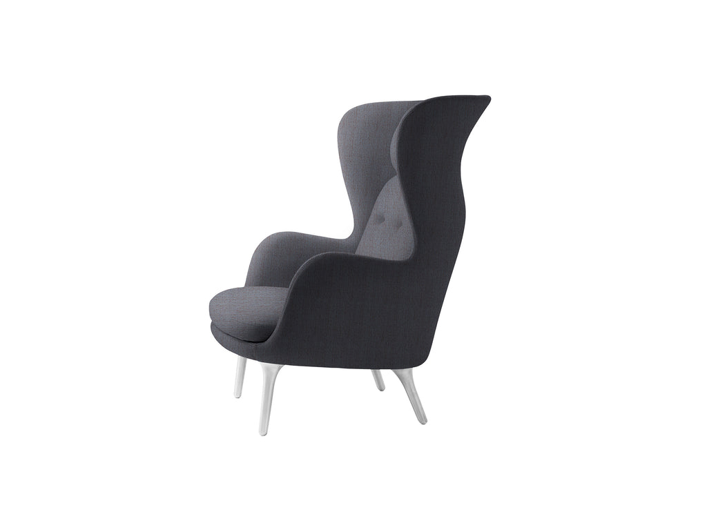 Ro Lounge Chair - Single Upholstery by Fritz Hansen - JH1 / Christianshavn Orange Blue 1150