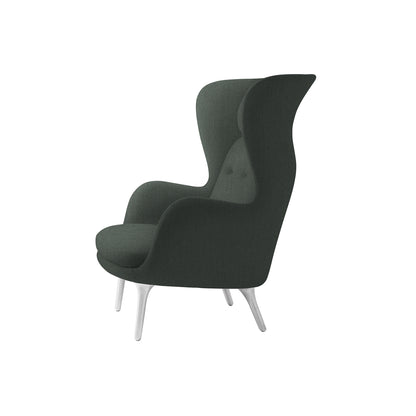 Ro Lounge Chair - Single Upholstery by Fritz Hansen - JH1 / Christianshavn Dark Green 1161