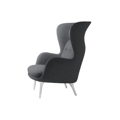 Ro Lounge Chair - Single Upholstery by Fritz Hansen - JH1 / Christianshavn Grey 1173