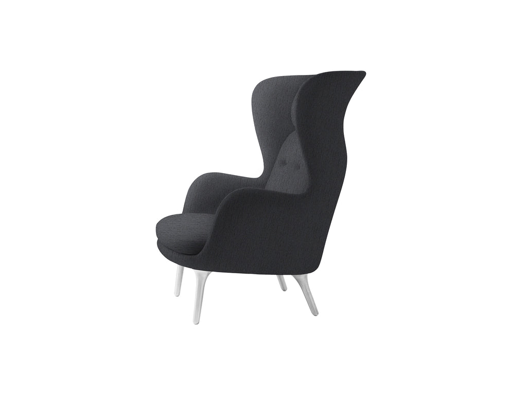 Ro Lounge Chair - Single Upholstery by Fritz Hansen - JH1 / Christianshavn Dark Grey 1174