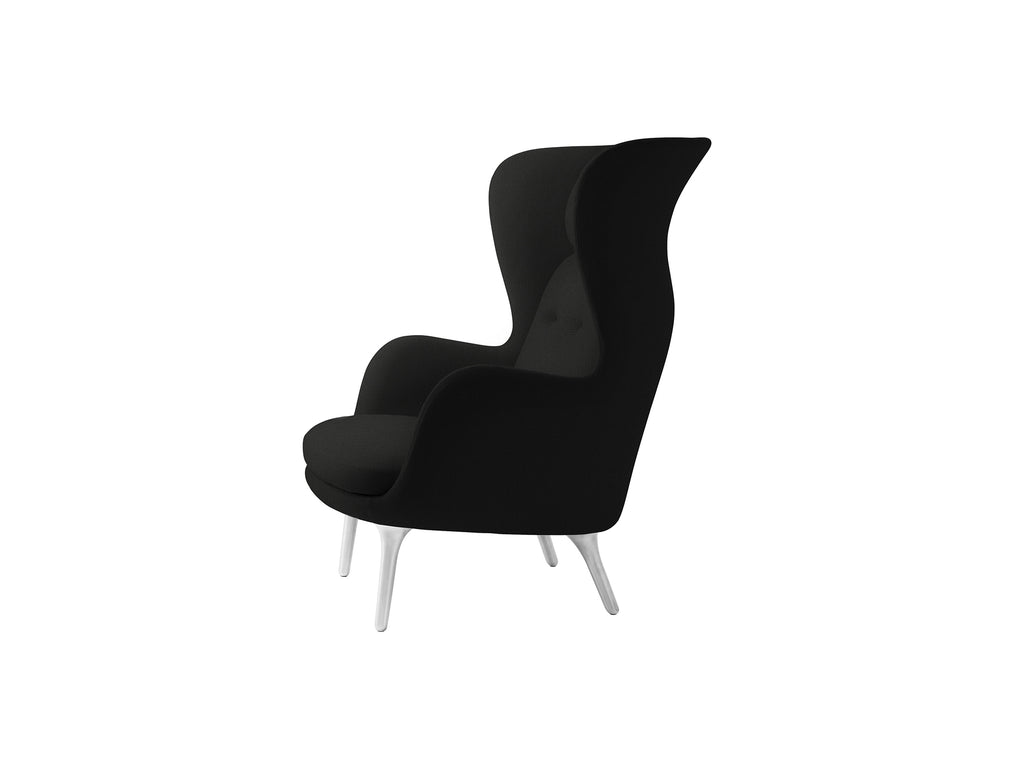 Ro Lounge Chair - Single Upholstery by Fritz Hansen - JH1 / Christianshavn Black Uni 1175