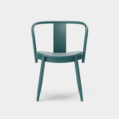 Icha Chair in Library Green Lacquered Beech by Massproductions