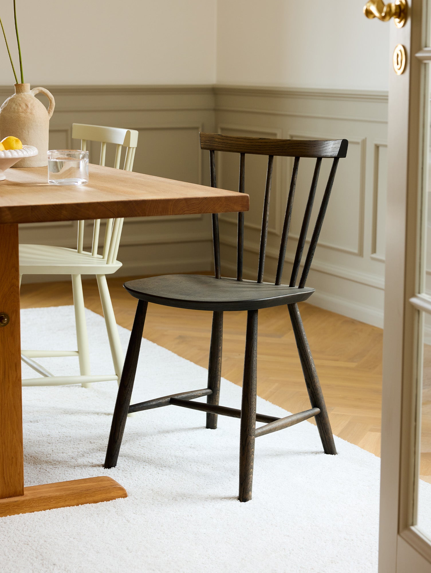 J46 Chair by FDB Mobler - Smoked Oak