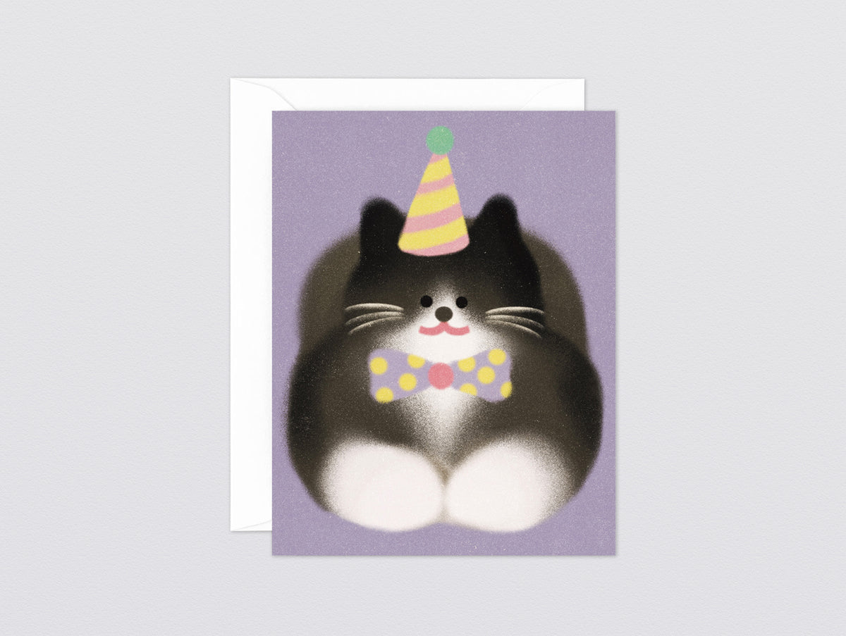 'Tuxedo Cat' Kids Greeting Card by Wrap