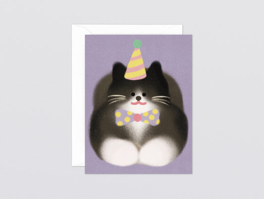 'Tuxedo Cat' Kids Greeting Card by Wrap