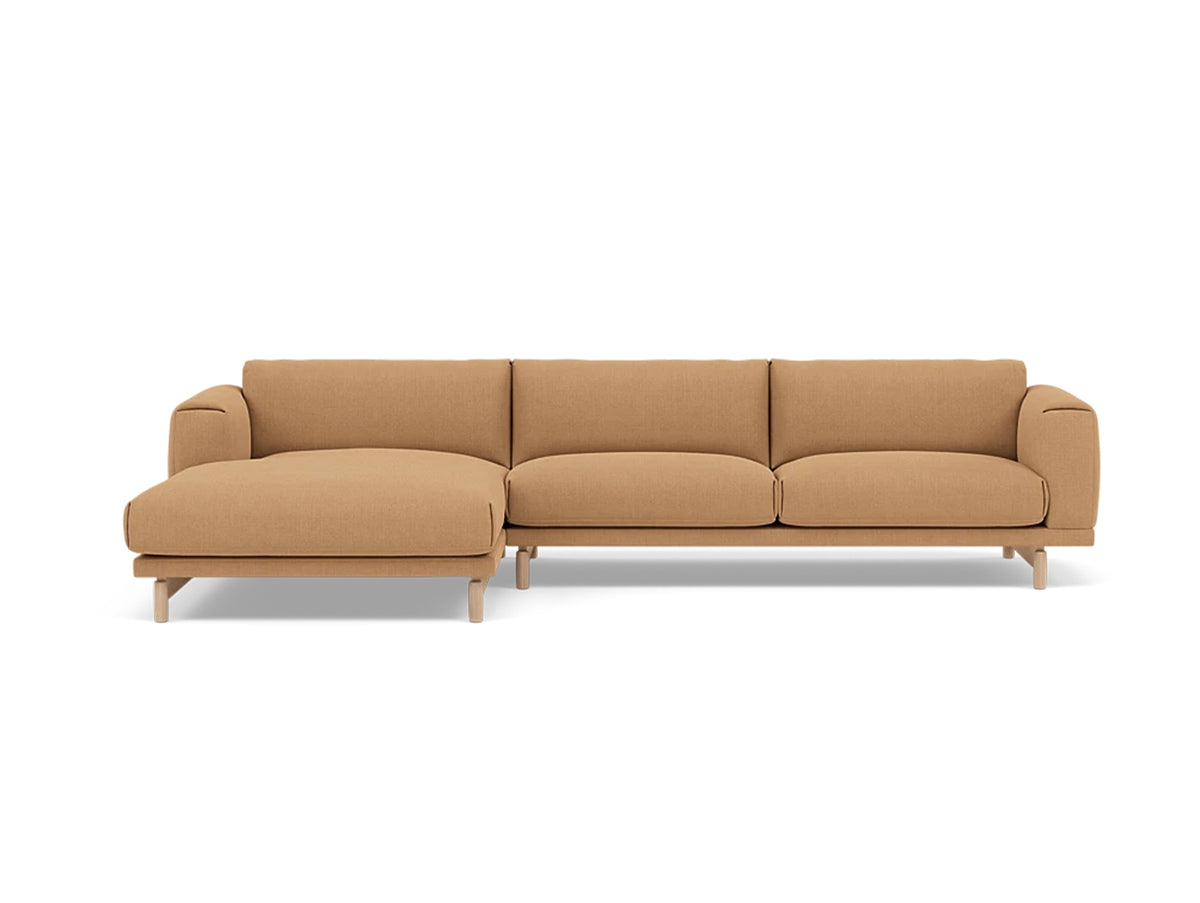 Rest Sofa with Left Chaise Longue (Sitting Right) by Muuto - Fiord 451