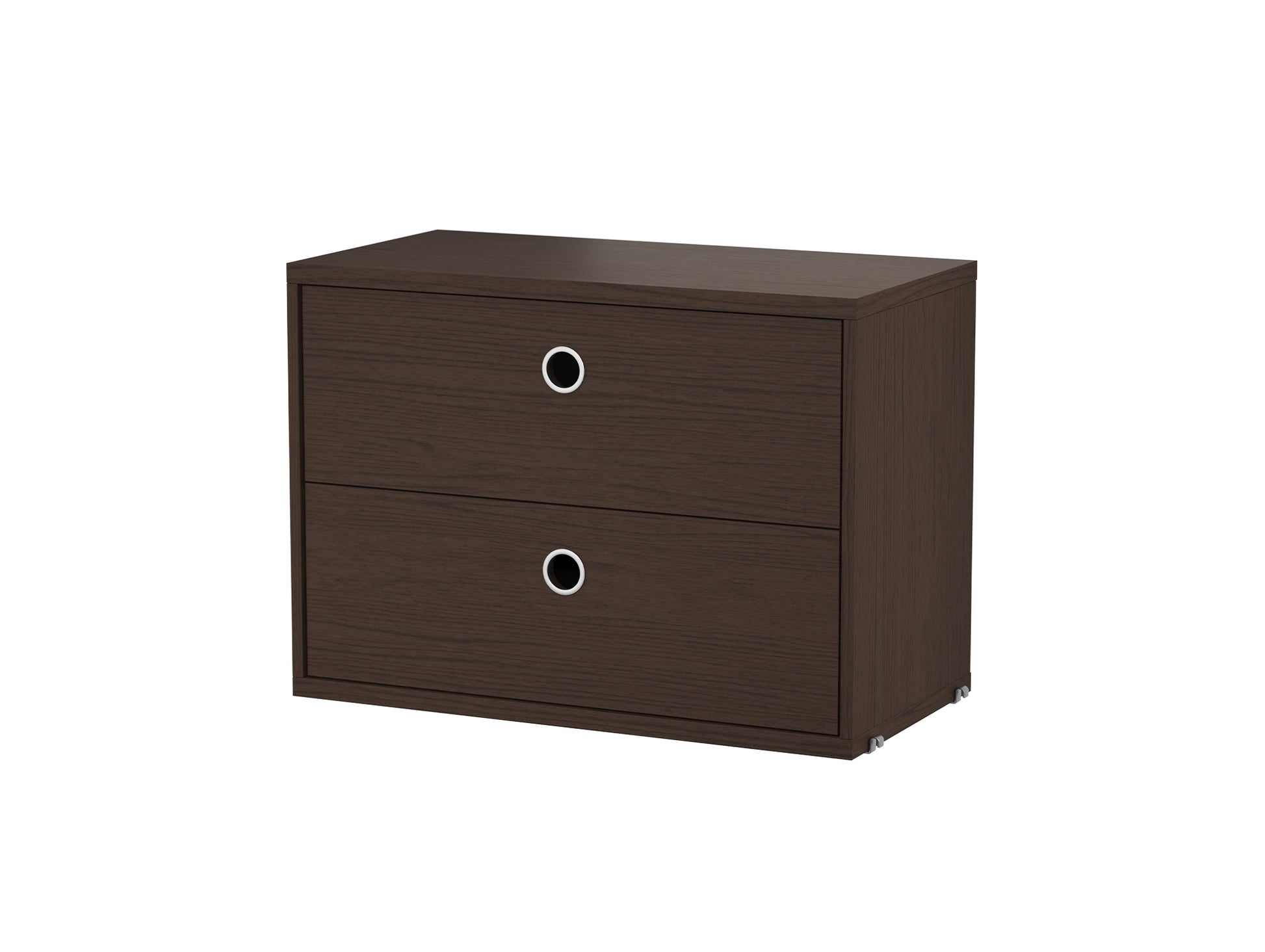 String System Drawers - Narrow - Dark Oak