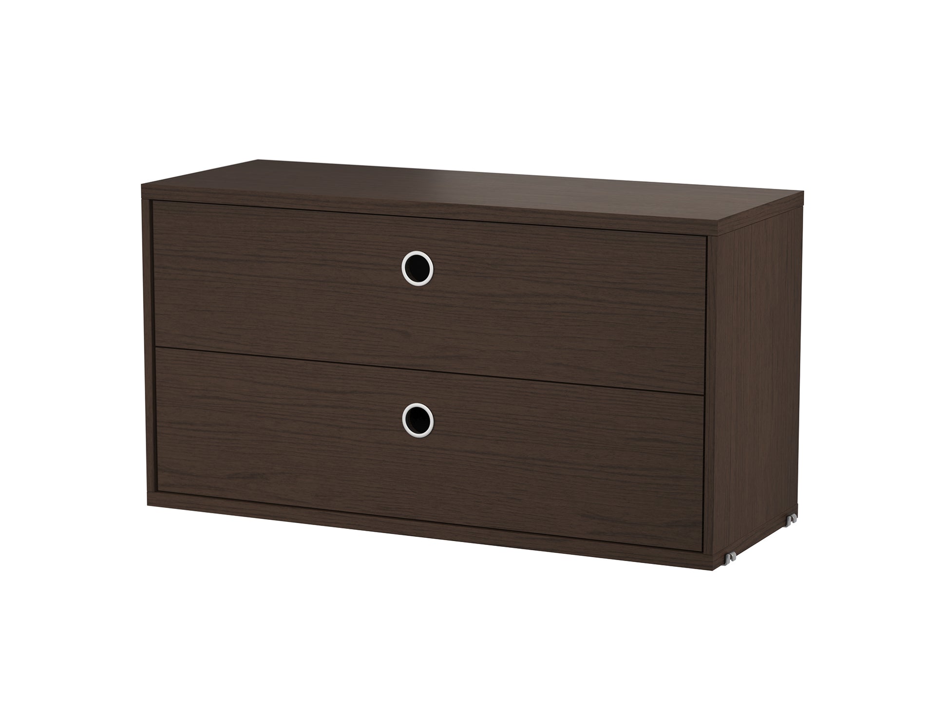 String System Drawers - Wide - Dark Oak
