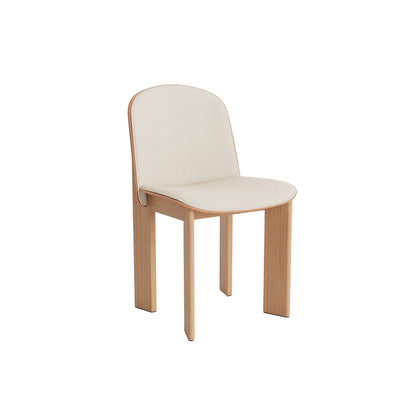 Chisel 65 Chair Front Upholstery by HAY - Lacquered Oak / Turf Cream