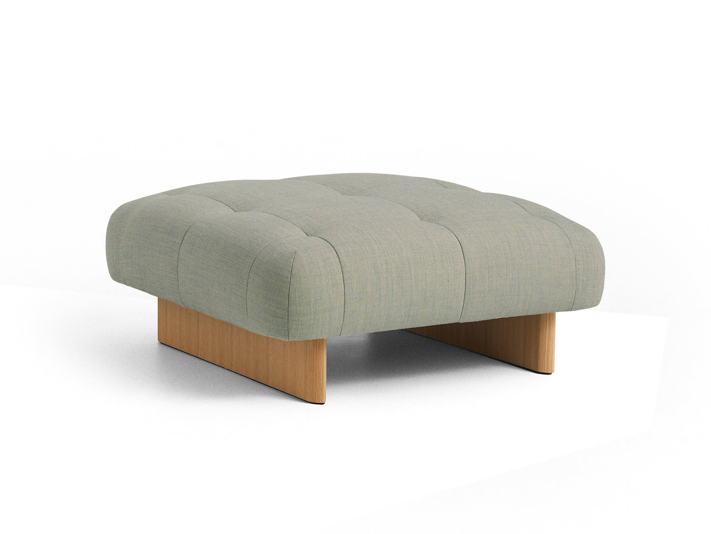 Quilton Lift Ottoman by HAY - Lacquered Oak / Naveli 923