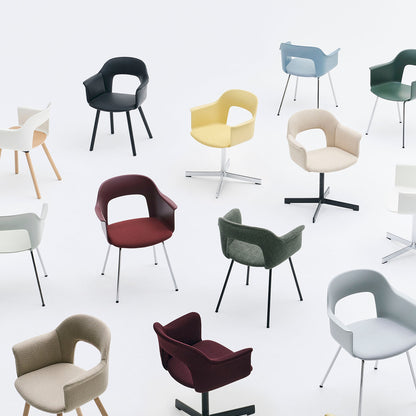 Layout Armchair - Swivel Base by HAY
